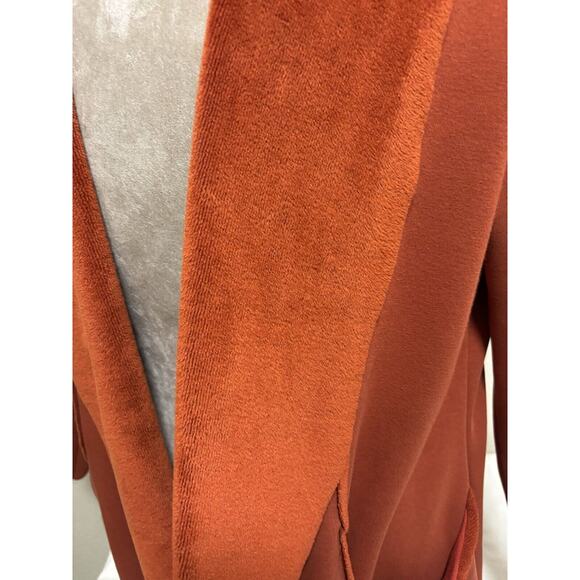 Soft Surroundings Size L Open Front Long Sleeve Cardigan Lagenlook Boho orange - Picture 5 of 9